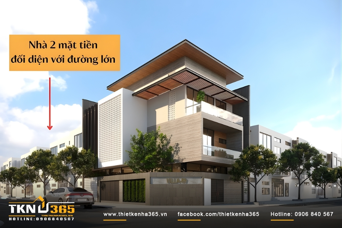 Nh&agrave; 2 mặt tiền trước v&agrave; sau 