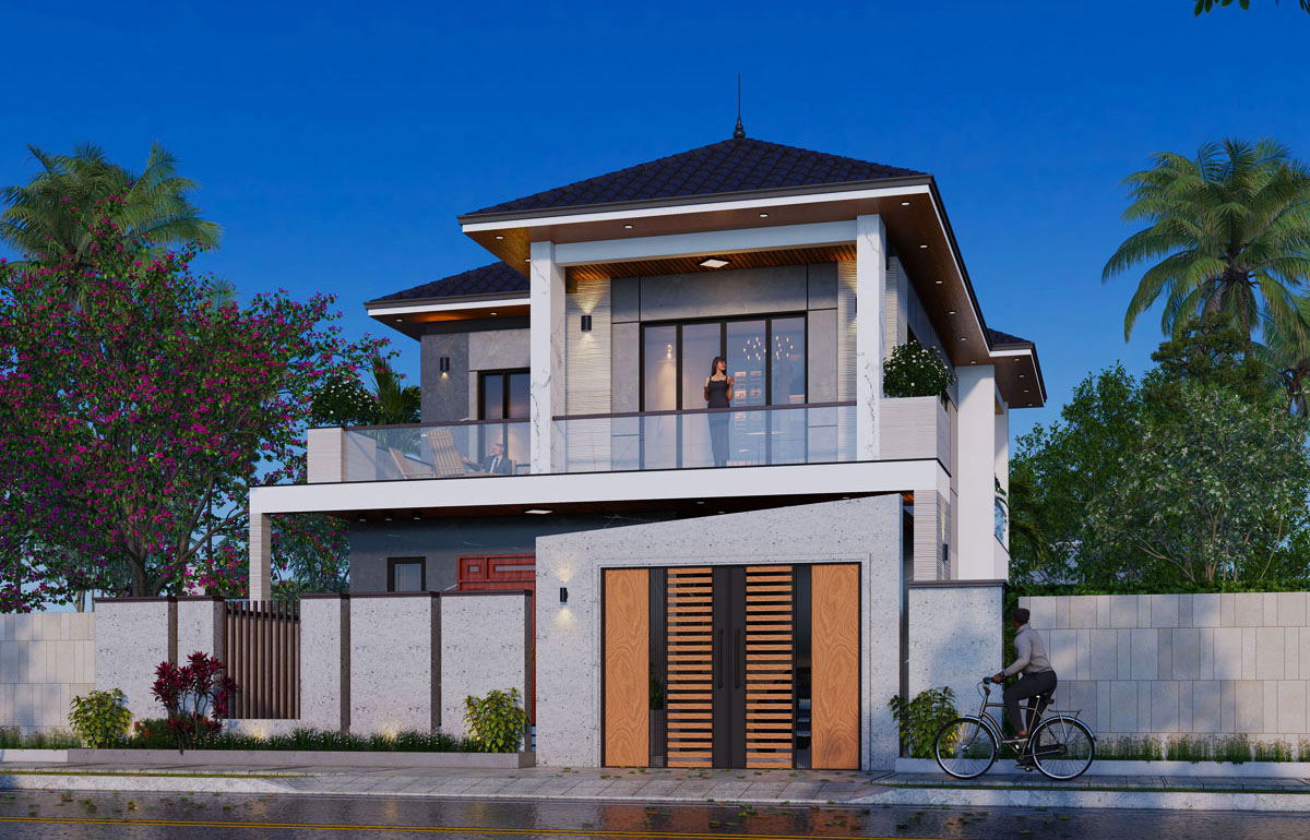 Ngôi nhà được thiết kế theo phong cách hiện đại đẹp mắt