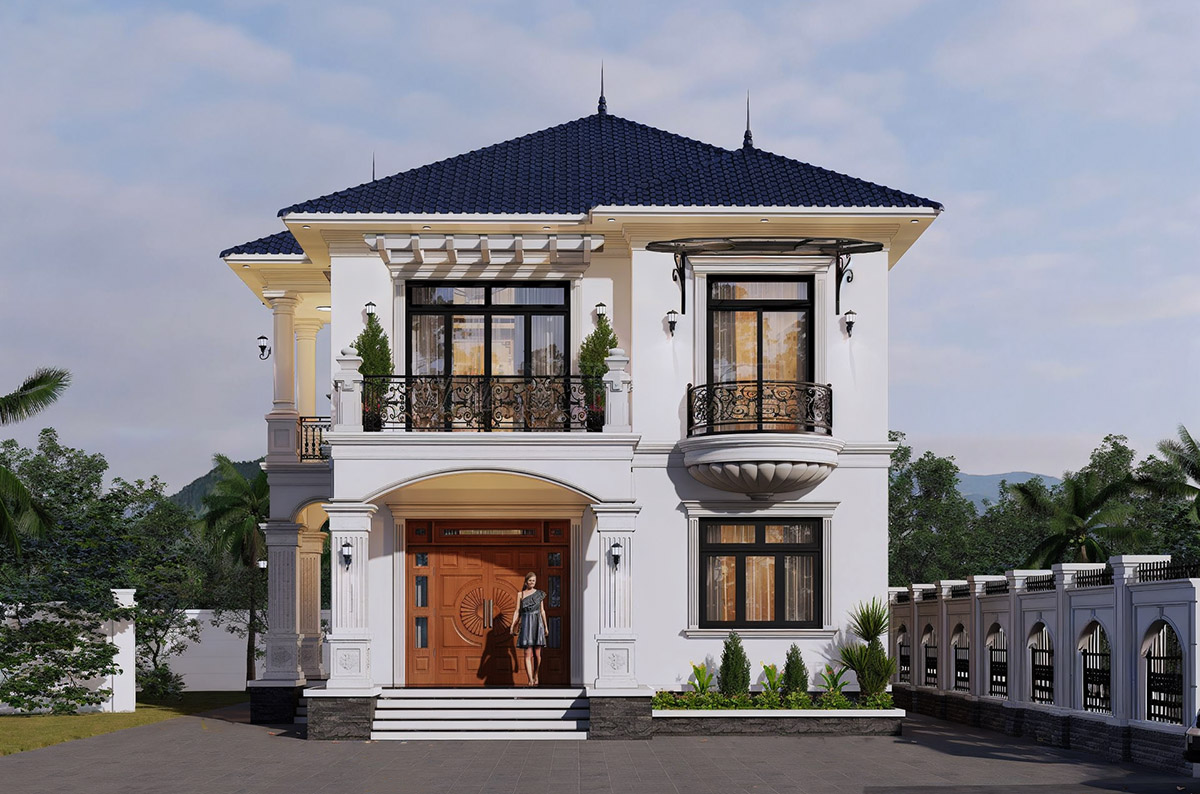 Ngôi nhà mang phong cách tân cổ điển toát lên vẻ đẹp sang trọng, đẳng cấp