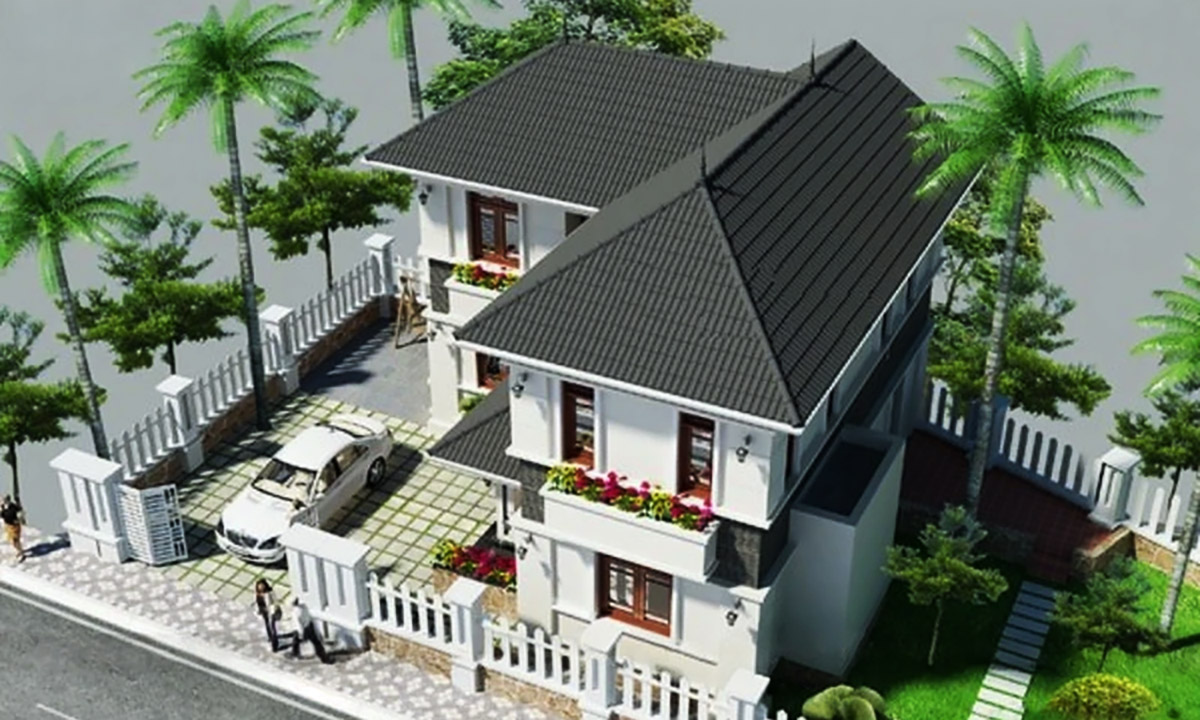 Thiết kế nhà 2 tầng mái tôn chữ L tạo nên không gian thoáng mát Thiết kế nhà 2 tầng mái tôn chữ L tạo nên không gian thoáng mát