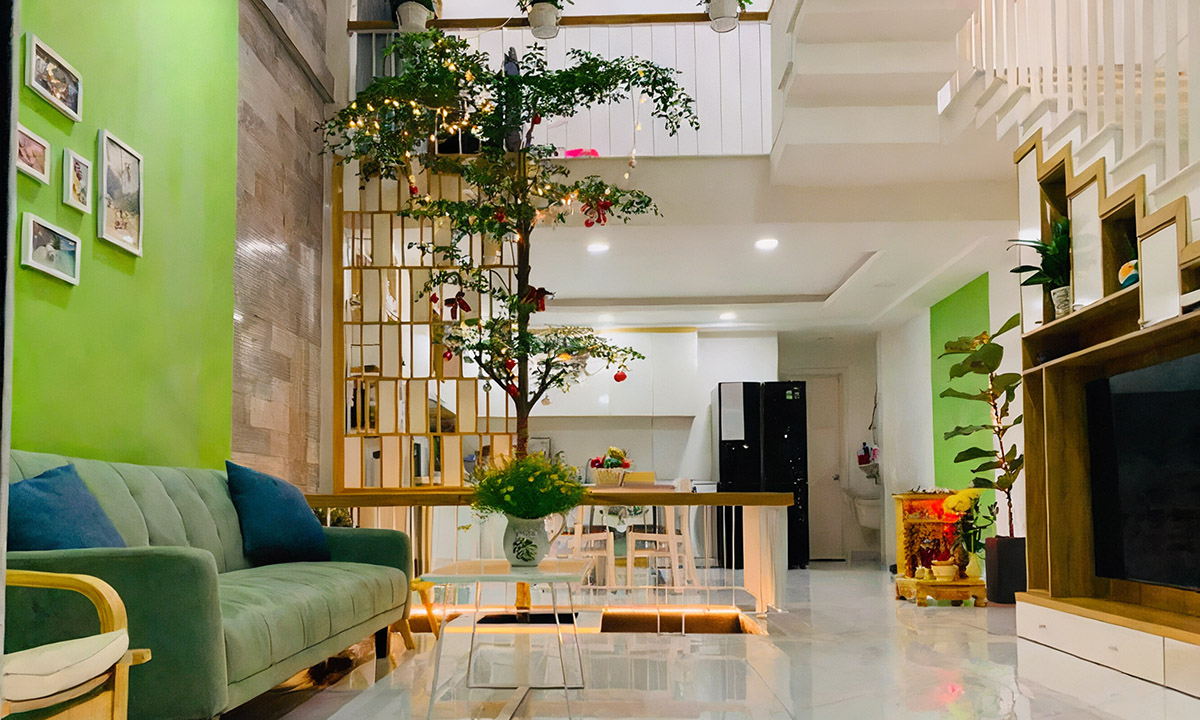 Thiết kế nhà 30m2 1 tầng có thêm gác lửng. 