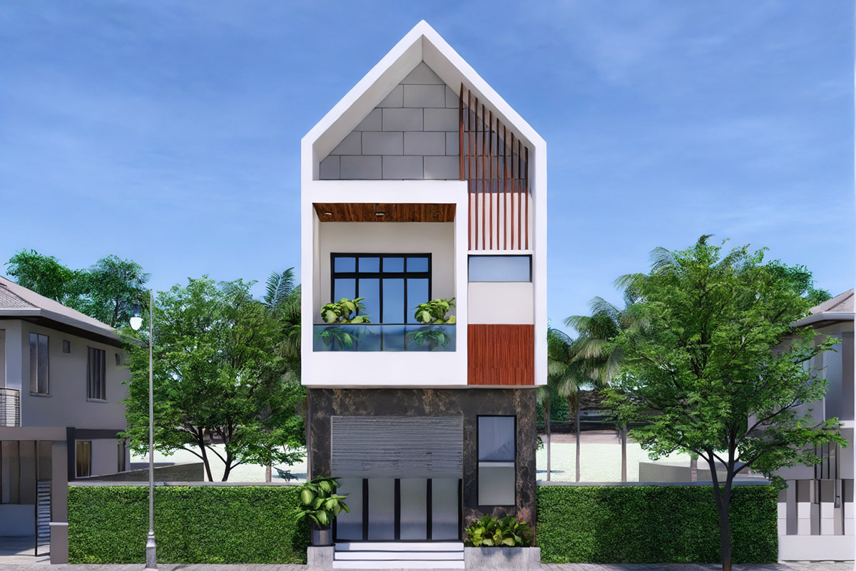 Mẫu nhà 30m2 2 tầng ấn tượng