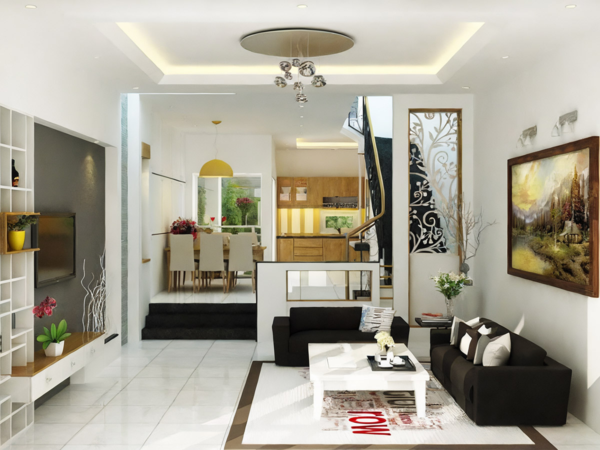 Mẫu nhà ống 30m2 2 tầng sang trọng, hiện đại và thông thoáng