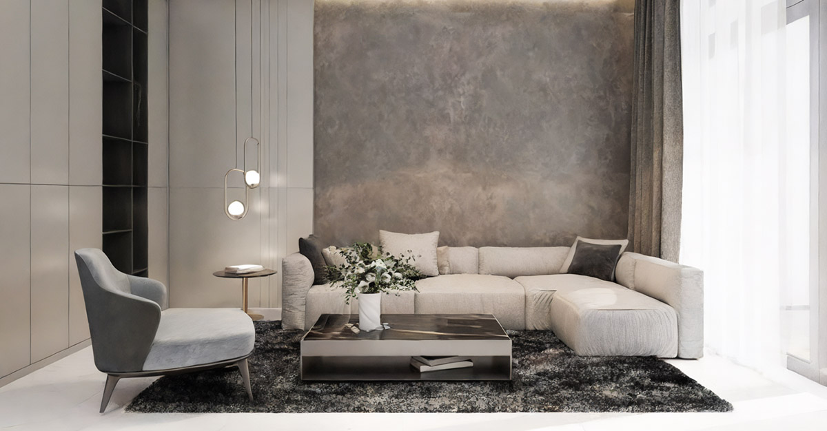 Phòng khách thiết kế nhà 4x10 rộng rãi, đầy đủ không gian cho gia đình và bạn bè để tận hưởng những khoảnh khắc quý giá bên nhau