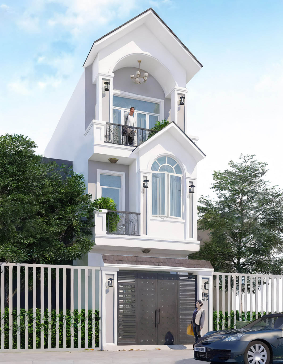 Ngôi nhà 4x10m 3 tầng có mái thái luôn là mẫu nhà được nhiều người yêu thích