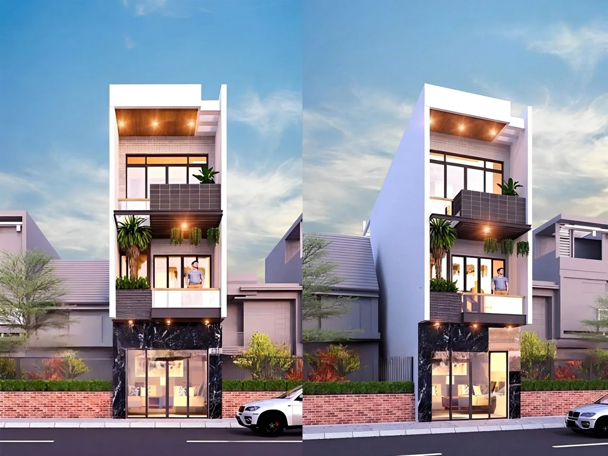 Thiết kế nhà 4x10m nhỏ xinh nhưng không kém phần năng động trẻ trung dành cho vợ chồng trẻ