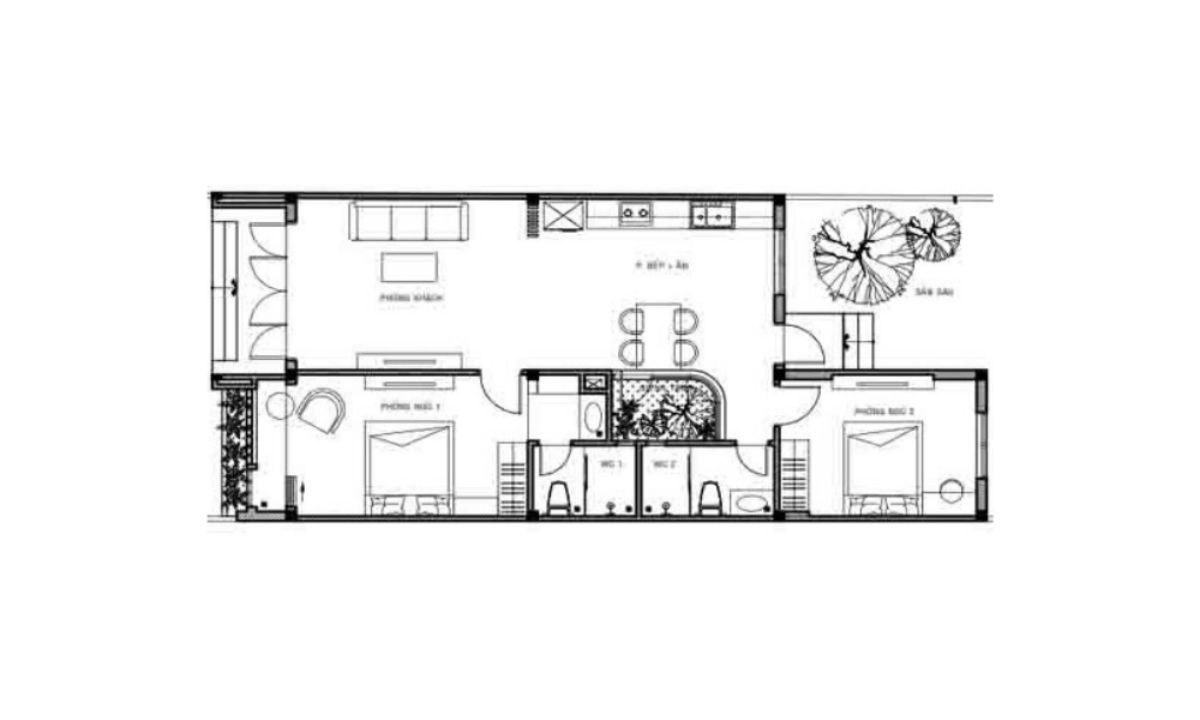 Không gian sinh hoạt chung cho gia đình giúp gắn kết các thành viên với nhau