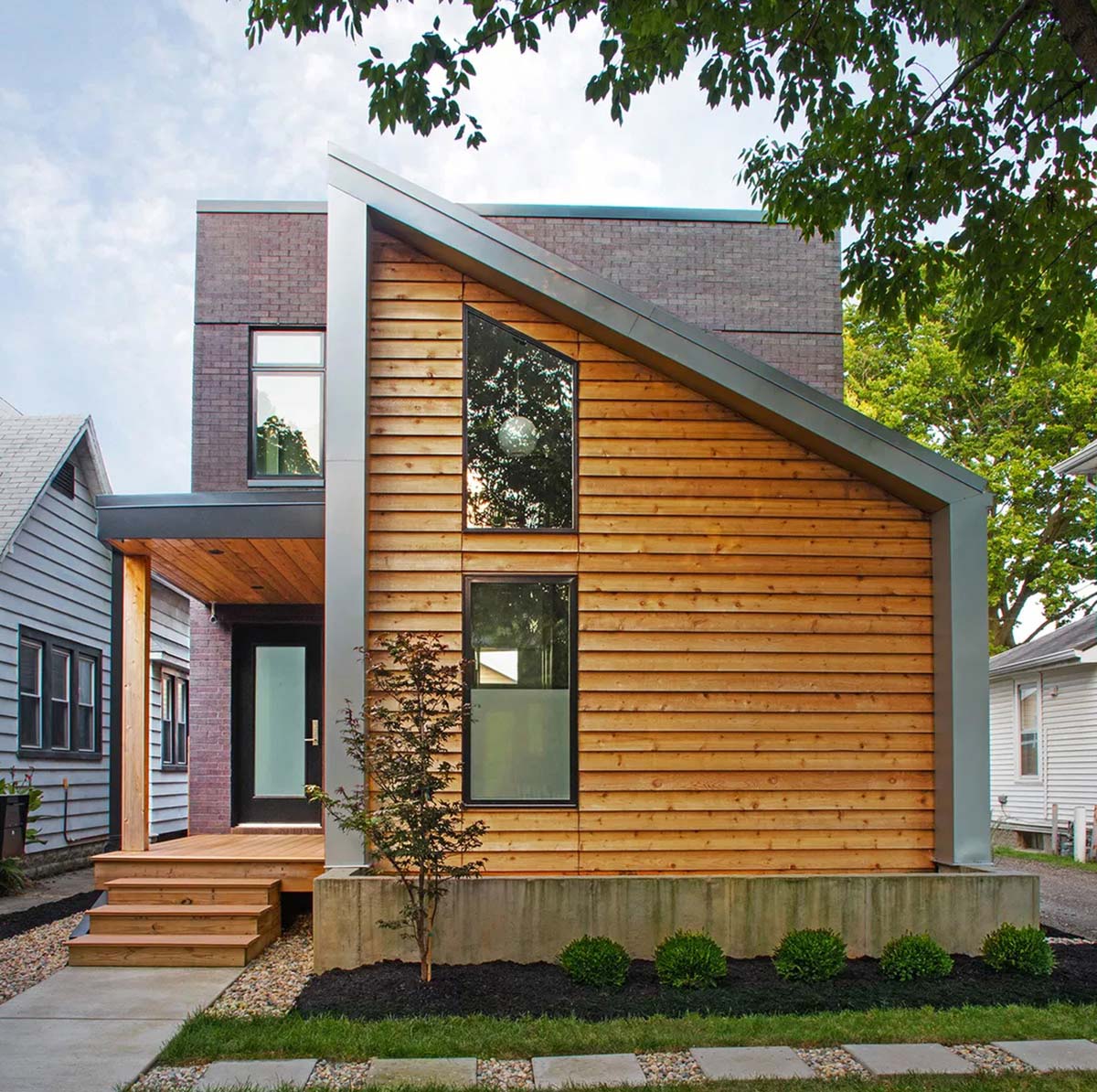 Nhà mái lệch độc đáo và thu hút, đây là xu hướng nhà được yêu thích nhất hiện nay