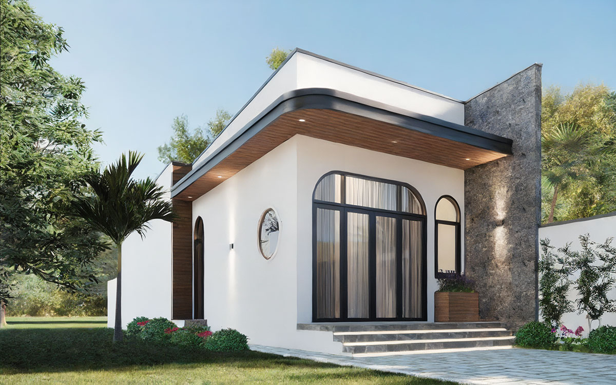 Phong cách nhà đơn giản nhưng vô cùng hiện đại và mới lạ