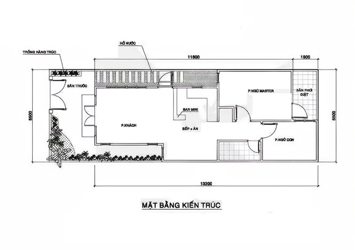 Không gian rộng rãi được phân chia rõ ràng, đảm bảo cung cấp đầy đủ tiện ích sinh hoạt