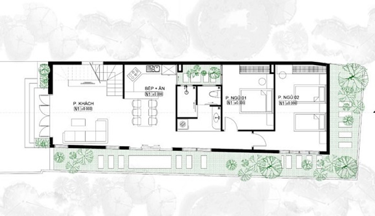 Bố trí mặt tiền nội thất phong cách sang chảnh và hiện đại