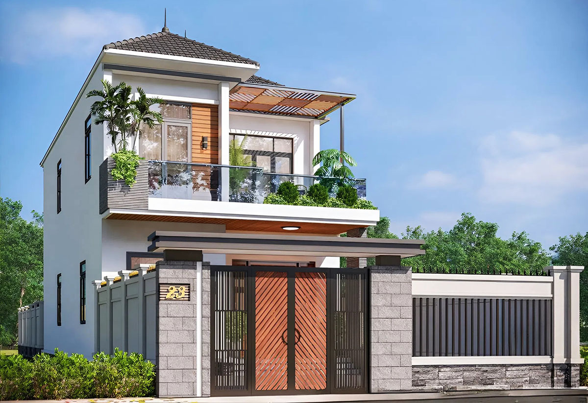 Thiết kế nhà 8x12m 2 tầng được nhiều người ưa chuộng