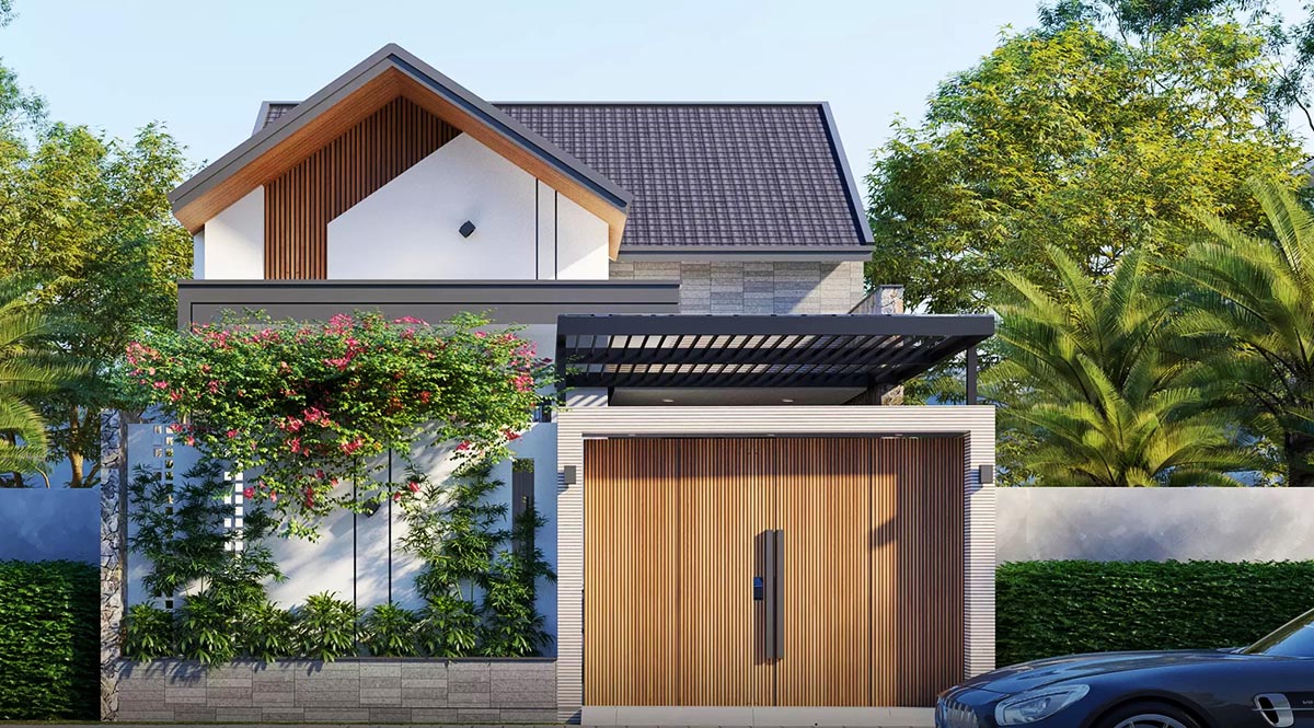 Mẫu thiết kế nhà cấp 4 có tầng hầm 5x20 hiện đại cho những gia những gia đình ở nông thôn Mẫu thiết kế nhà cấp 4 có tầng hầm 5x20 hiện đại cho những gia những gia đình ở nông thôn