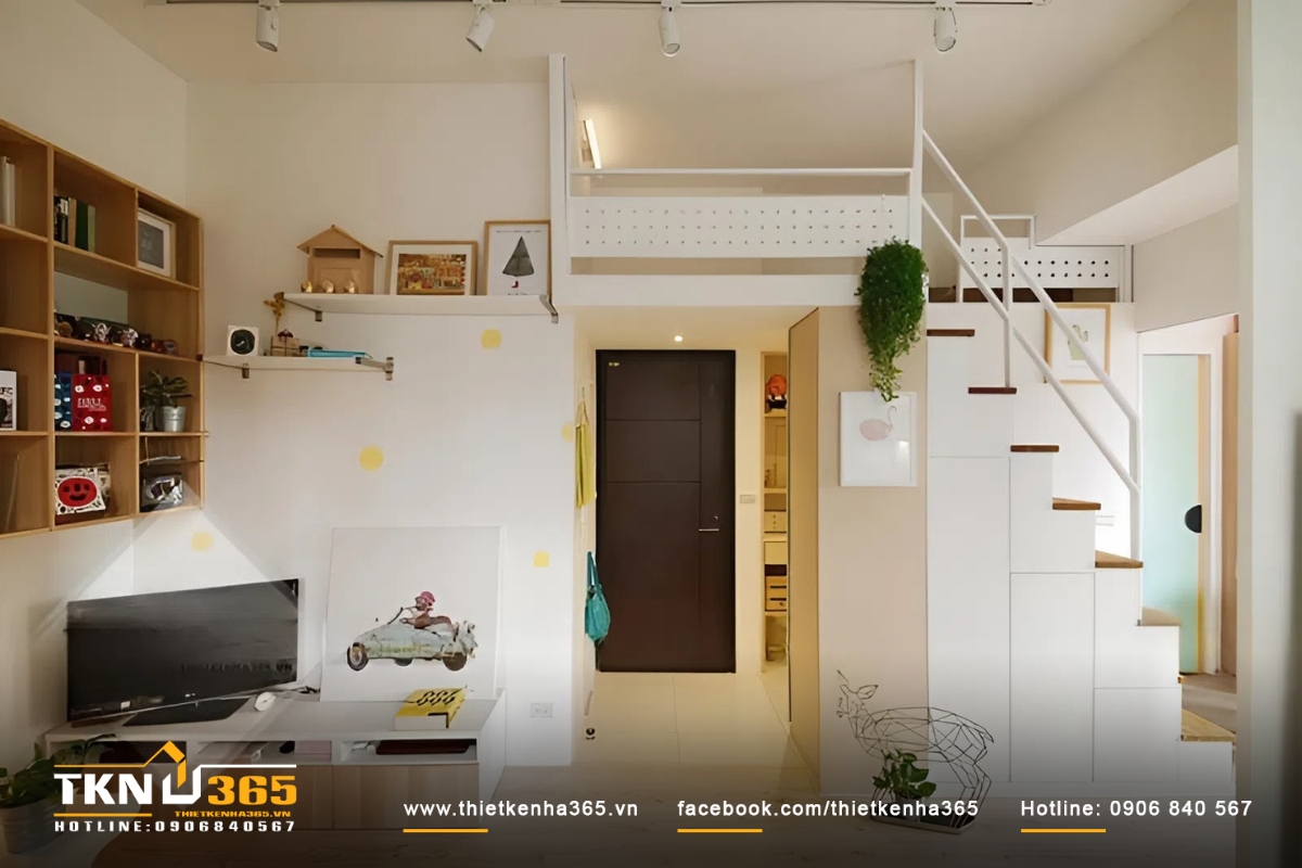 Mẫu thiết kế nh&agrave; diện t&iacute;ch nhỏ 4x6 số 7