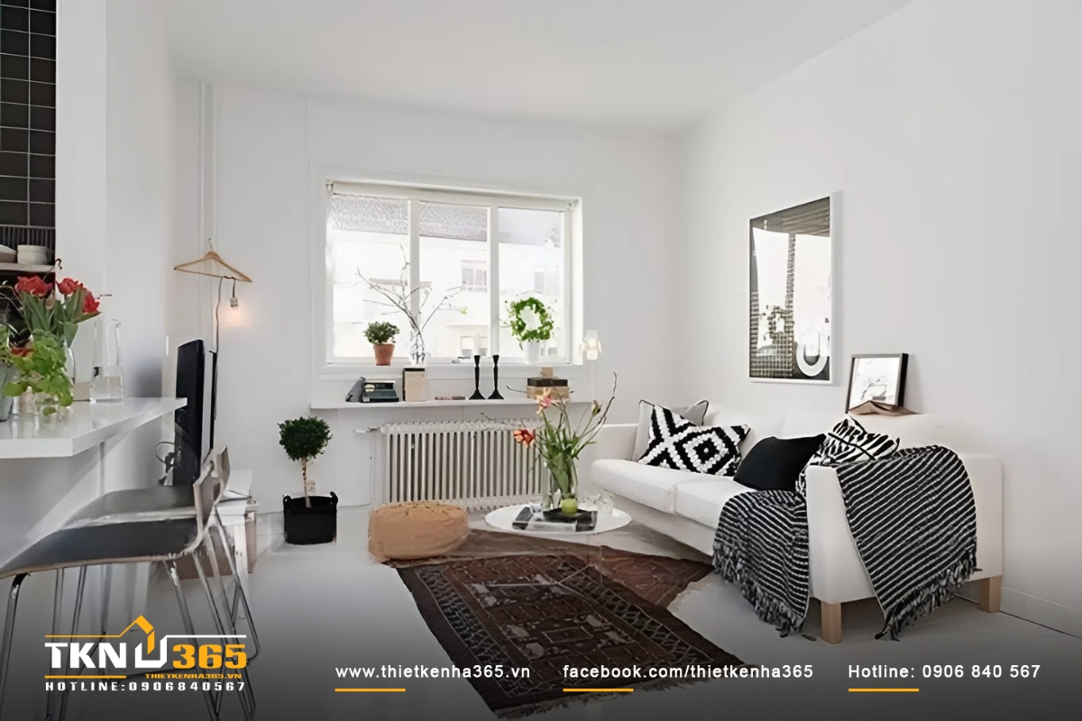 Mẫu thiết kế nh&agrave; diện t&iacute;ch nhỏ 4x6 số 6