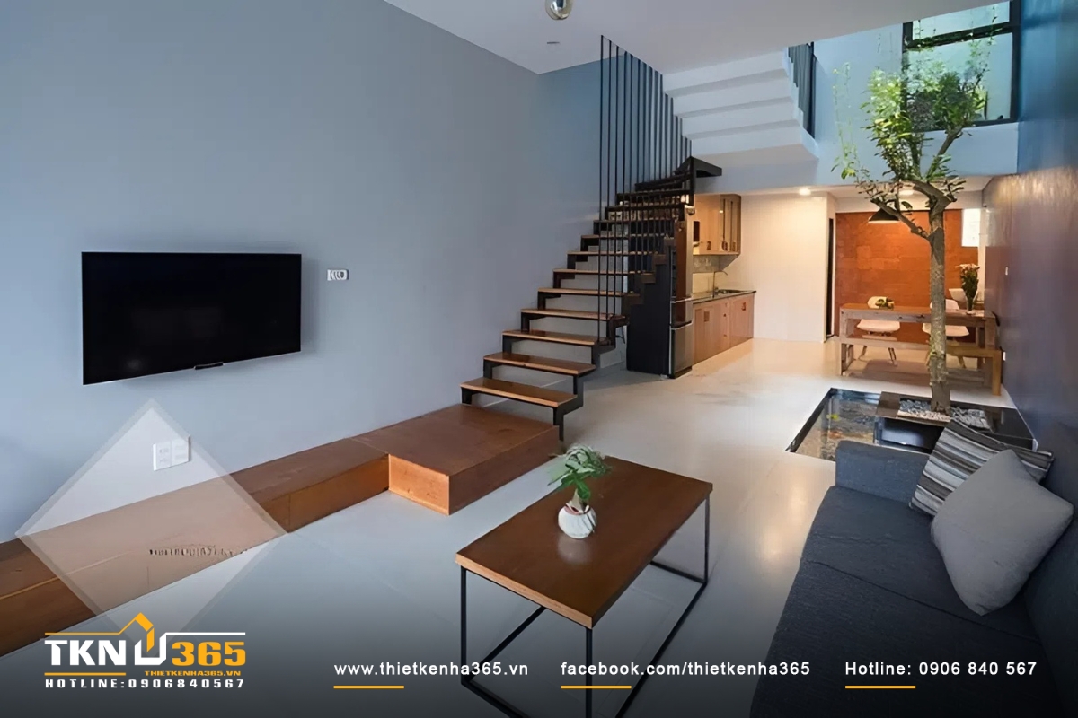 Mẫu thiết kế nh&agrave; diện t&iacute;ch nhỏ 4x6m số 1