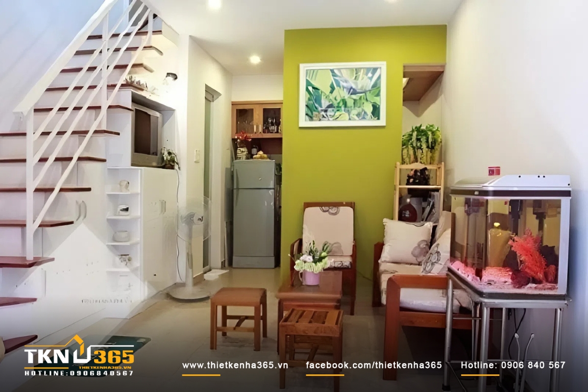 Mẫu thiết kế nh&agrave; nhỏ 4x6m số 11