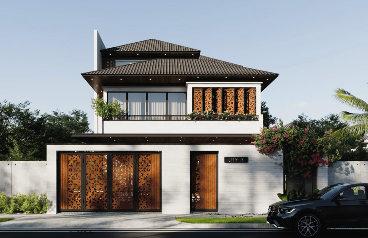 Thiết kế nhà ngang 10m sâu 5m dành cho gia đình đông thành viên