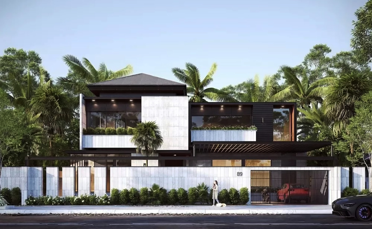 Bố trí ngoại thất theo mong muốn của khách hàng