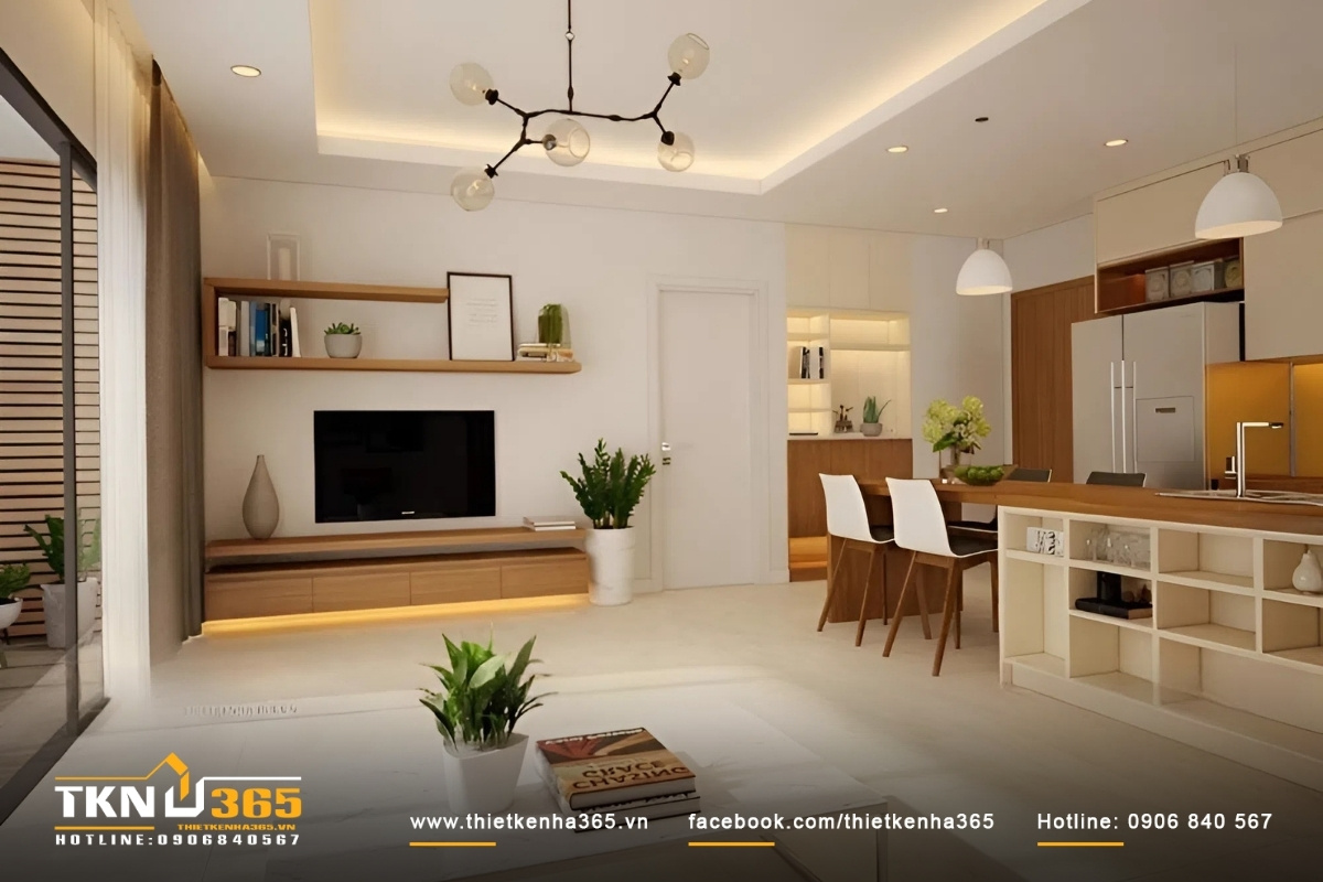 Bố trí nội thất các phòng chức năng còn lại của nhà phố kinh doanh