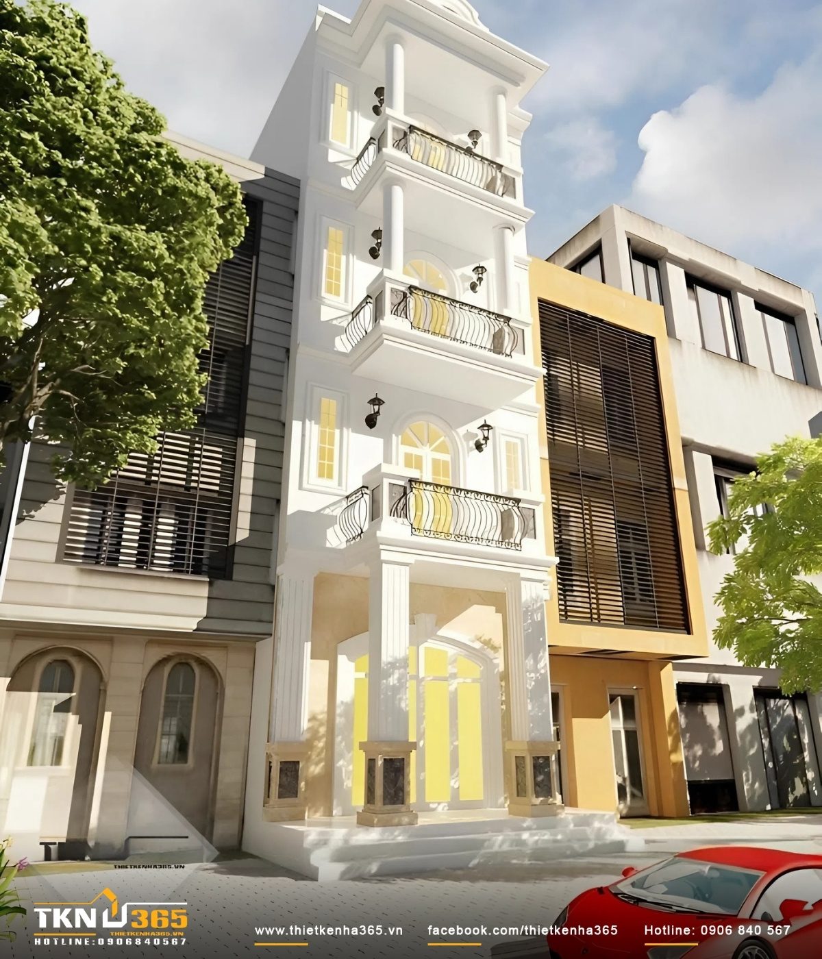 Thiết kế nhà mặt phố kết hợp kinh doanh cần có tính thẩm mỹ cao
