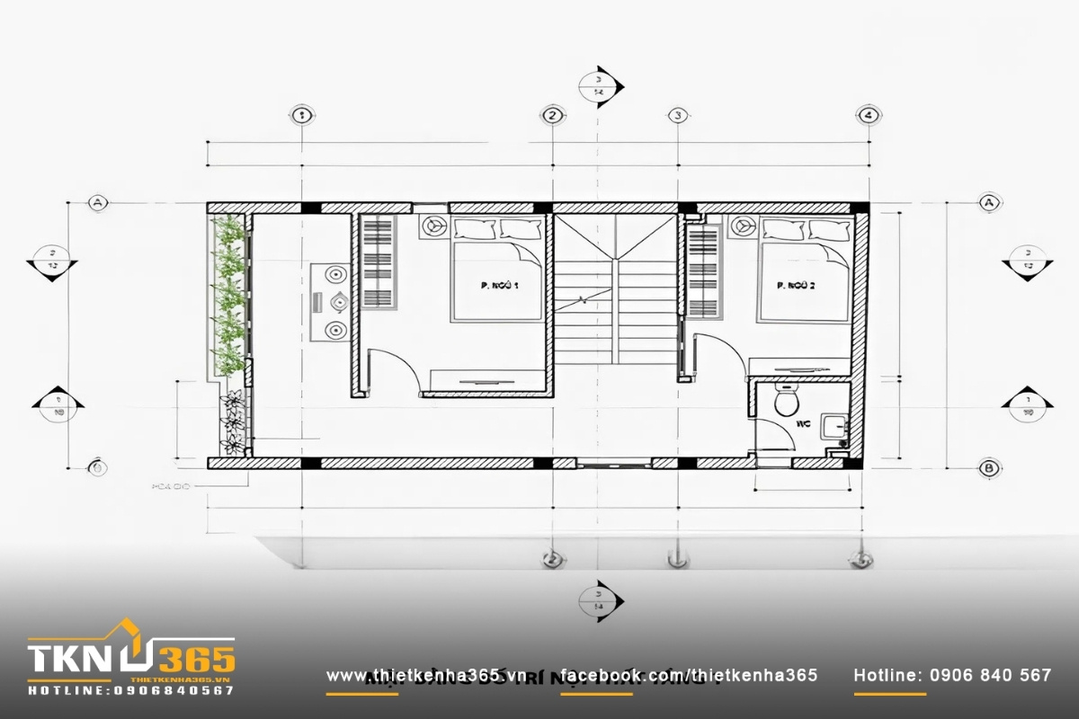 thiết kế thi công nhà phố 3 tầng 5x10m