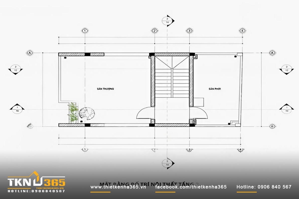 thiết kế thi công nhà phố 3 tầng 5x10m