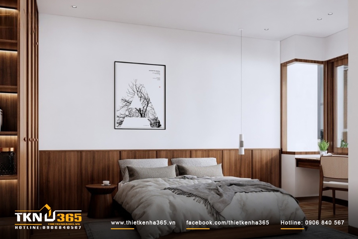 Các phòng ngủ đều được thiết kế với tông màu trung tính nền nã đem lại cảm giác thoải mái cho chủ căn nhà