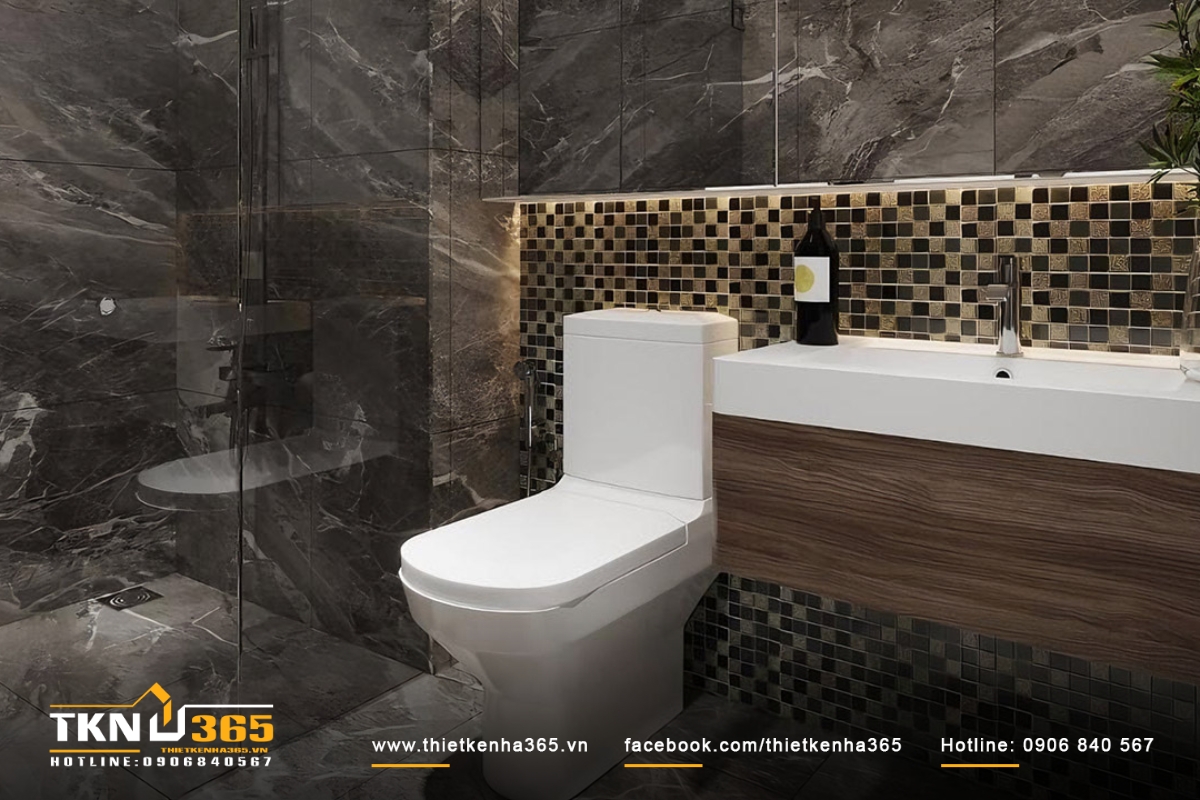 Toilet tối giản không chỉ tạo ra một không gian sạch sẽ và hiện đại mà còn thể hiện sự tiện ích và tối ưu hóa không gian