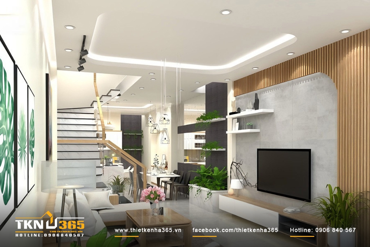 Nội thất nhà ống 3 tầng đẹp và hiện đại