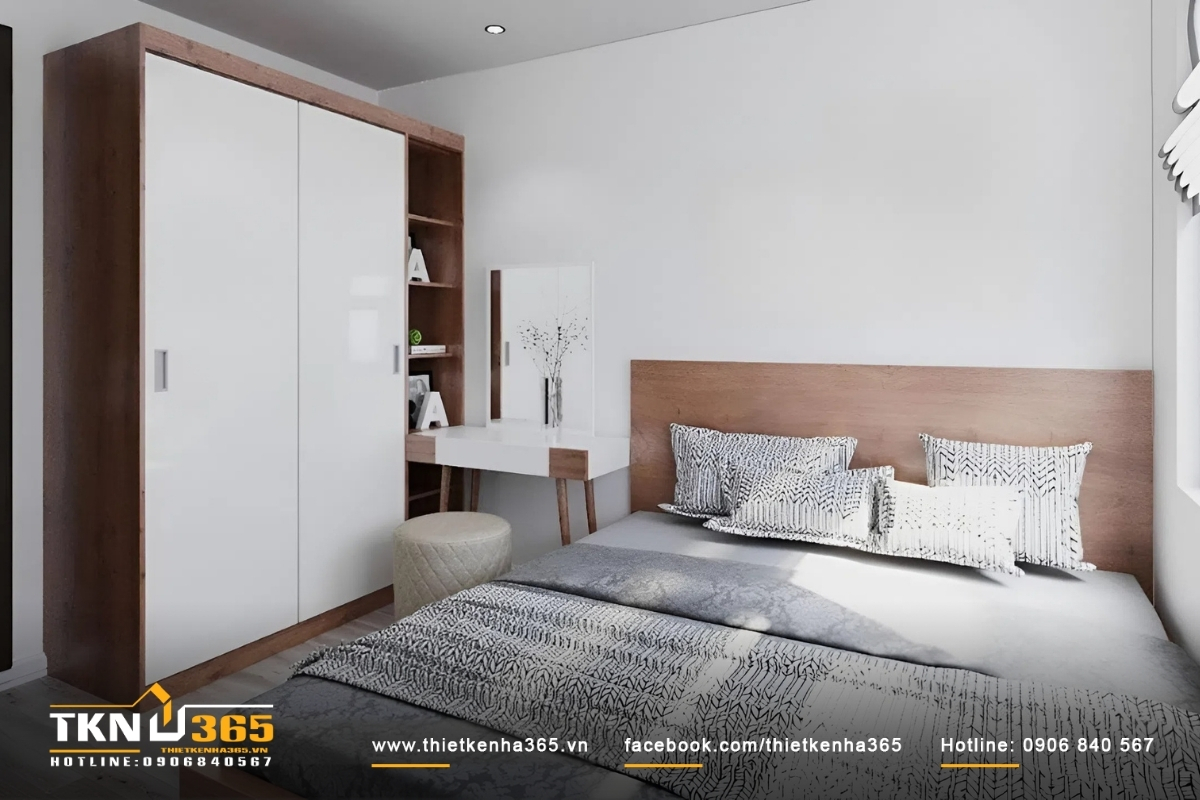 Phong cách tối giản được thiết kế trong phòng ngủ