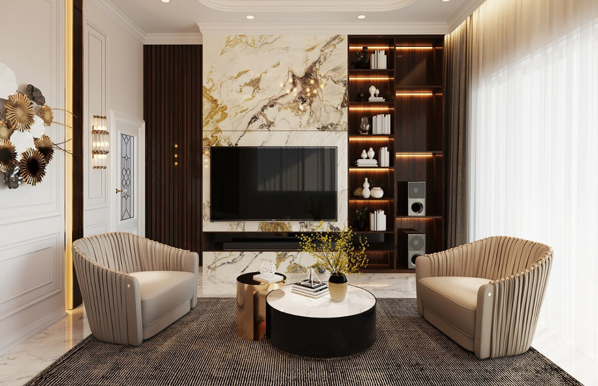 Không chỉ đơn thuần là đẹp, thiết kế nội thất Luxury thể hiện gu thẩm mỹ cao cấp và vị thế của gia chủ, thông qua việc lựa chọn chất liệu, ánh sáng và bố cục tinh xảo trong từng chi tiết.