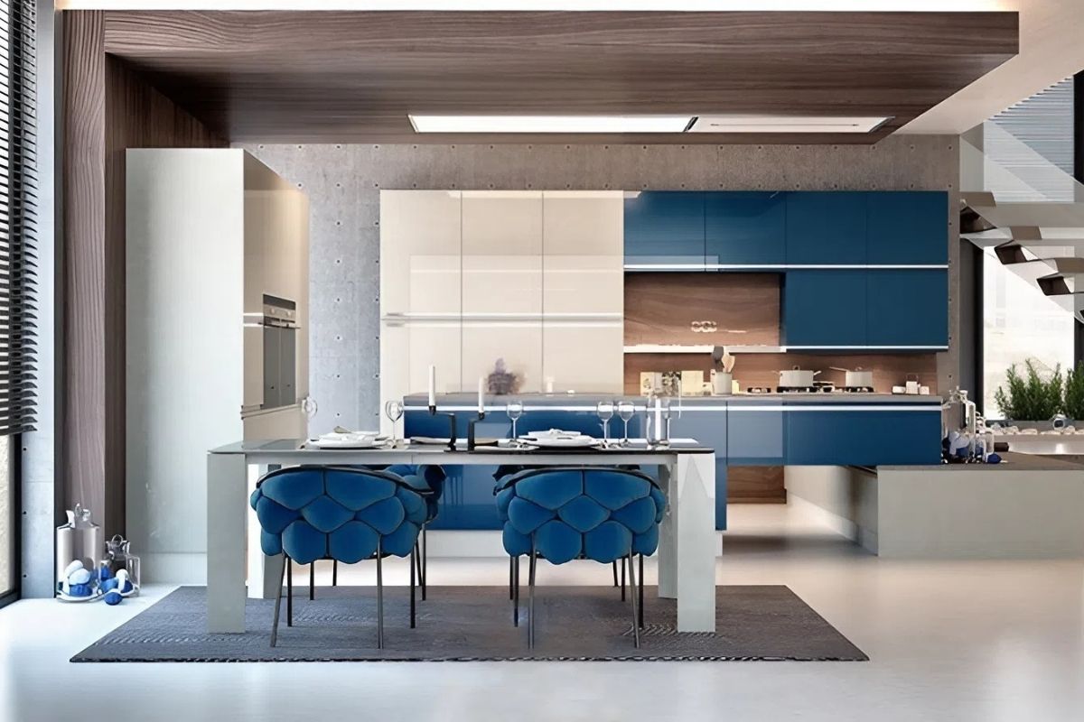 Tông màu xanh dương trong thiết kế nội thất