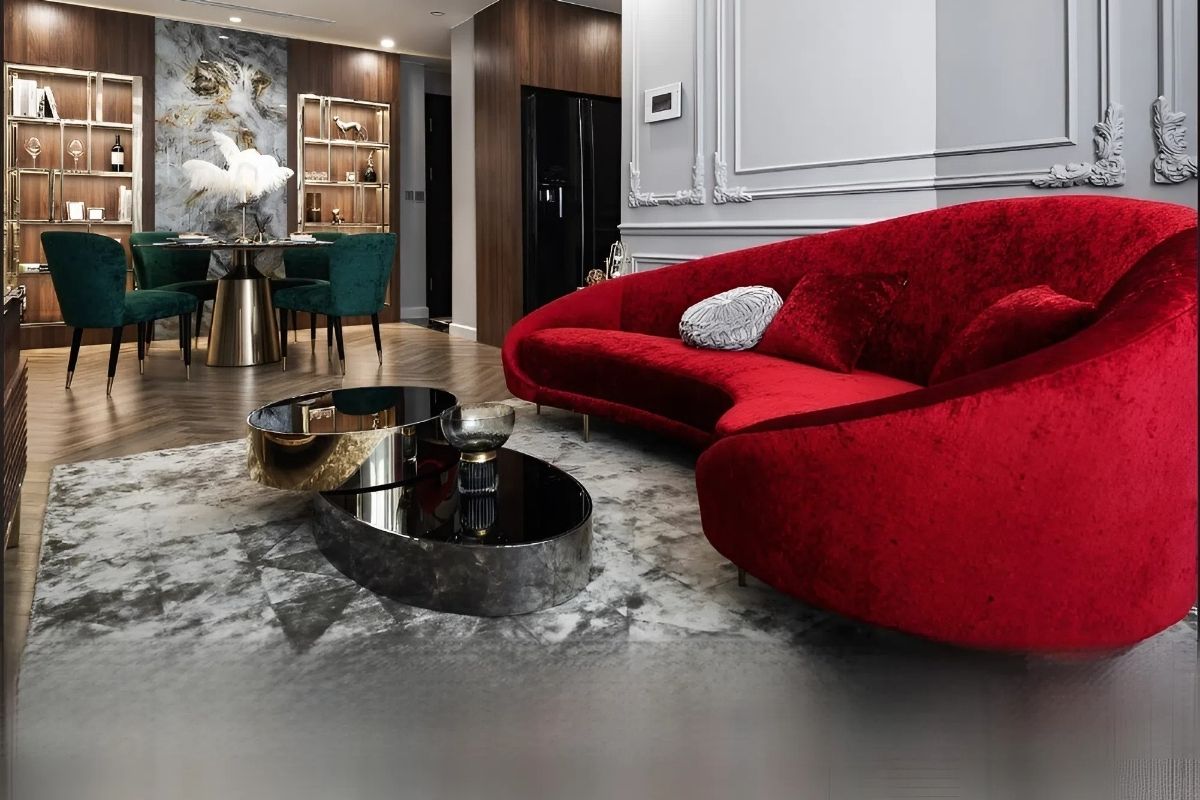 Tông màu vương giả Đỏ - Xanh Rêu