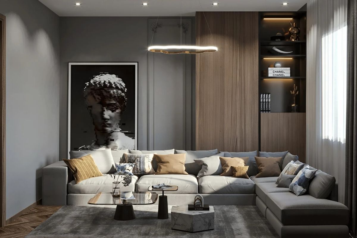 Tông màu xám trong thiết kế nội thất