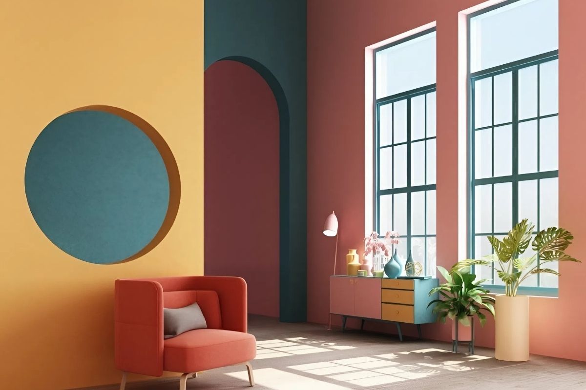Nội thất nổi bật trẻ trung hòa sắc nóng lạnh