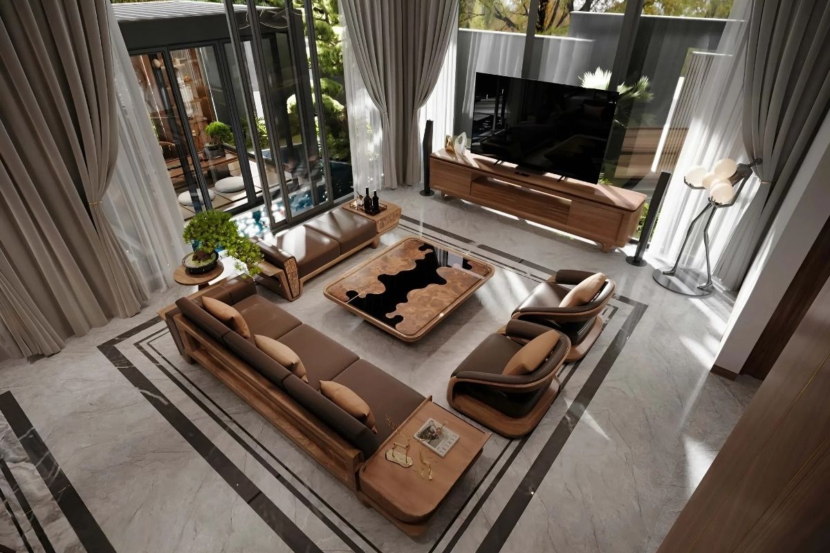 Nội thất dùng các tông màu tinh khôi