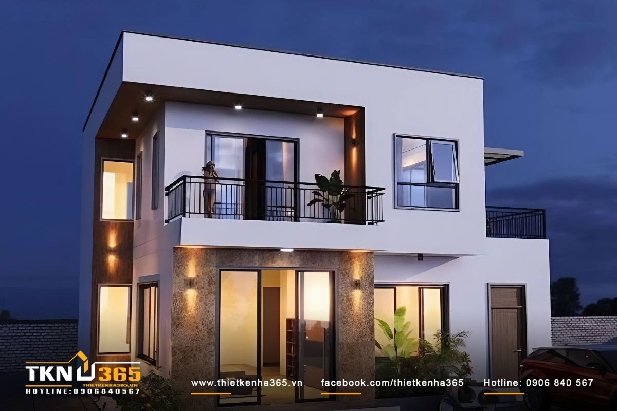 Sân trước rộng rãi có thể tận dụng đậu ô tô, làm nơi vui chơi