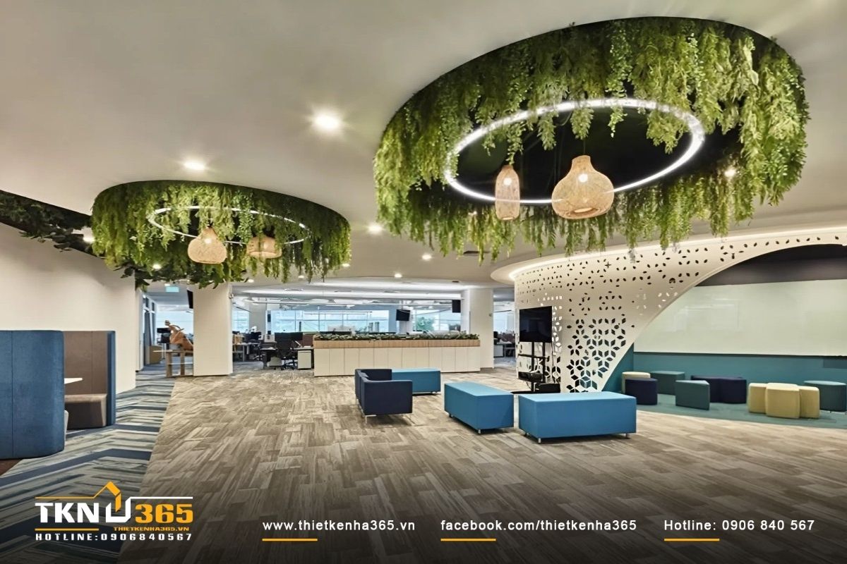 Thiết kế nội thất văn ph&ograve;ng xanh