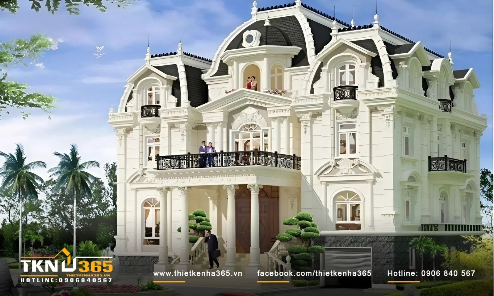 Biệt thự kiến trúc cổ điển Roman