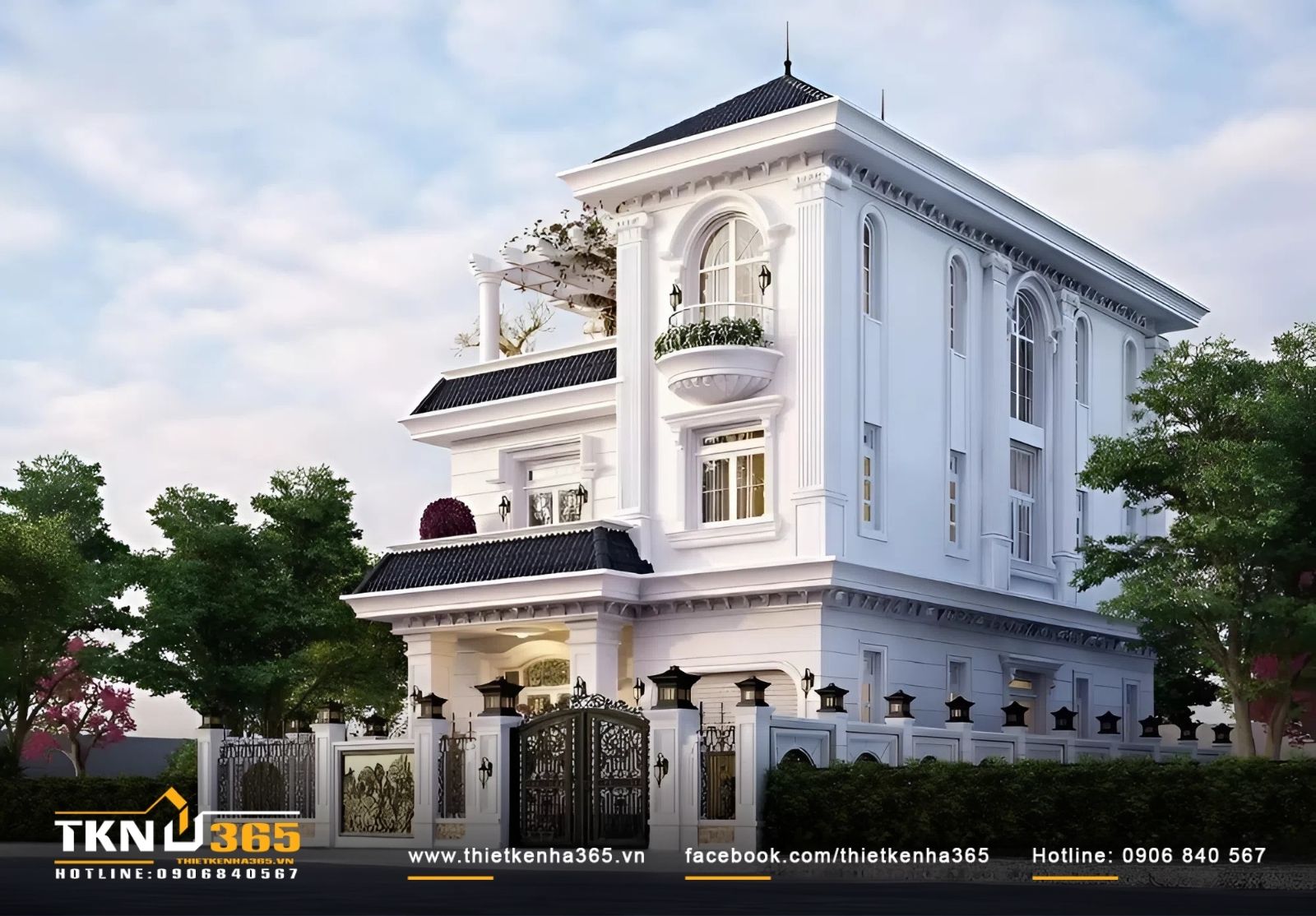 Biệt thự kiến trúc Hy Lạp- La Mã