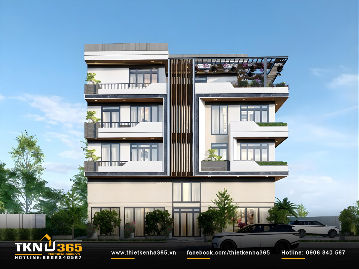 Dịch vụ thiết kế biệt thự 4 tầng tại Thiết Kế Nh&agrave; 365