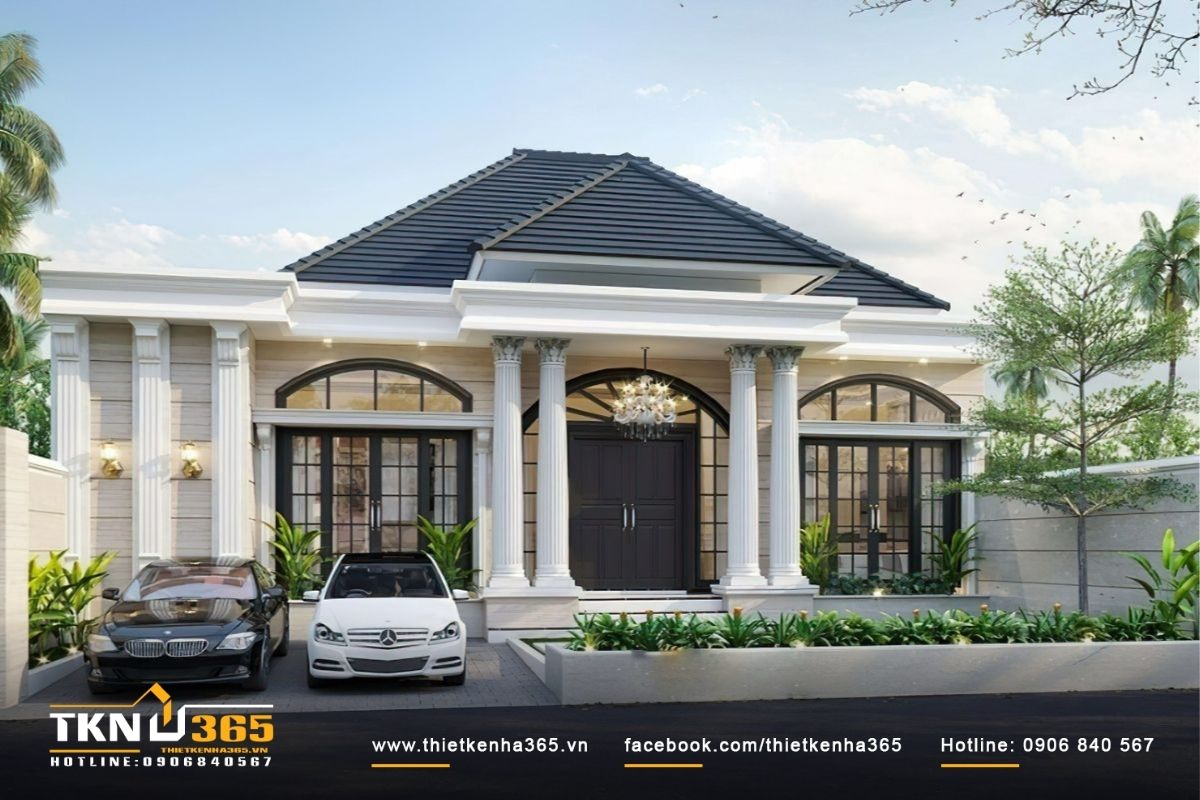 Mẫu nhà phố 1 tầng đẹp, hiện đại nhất 2026