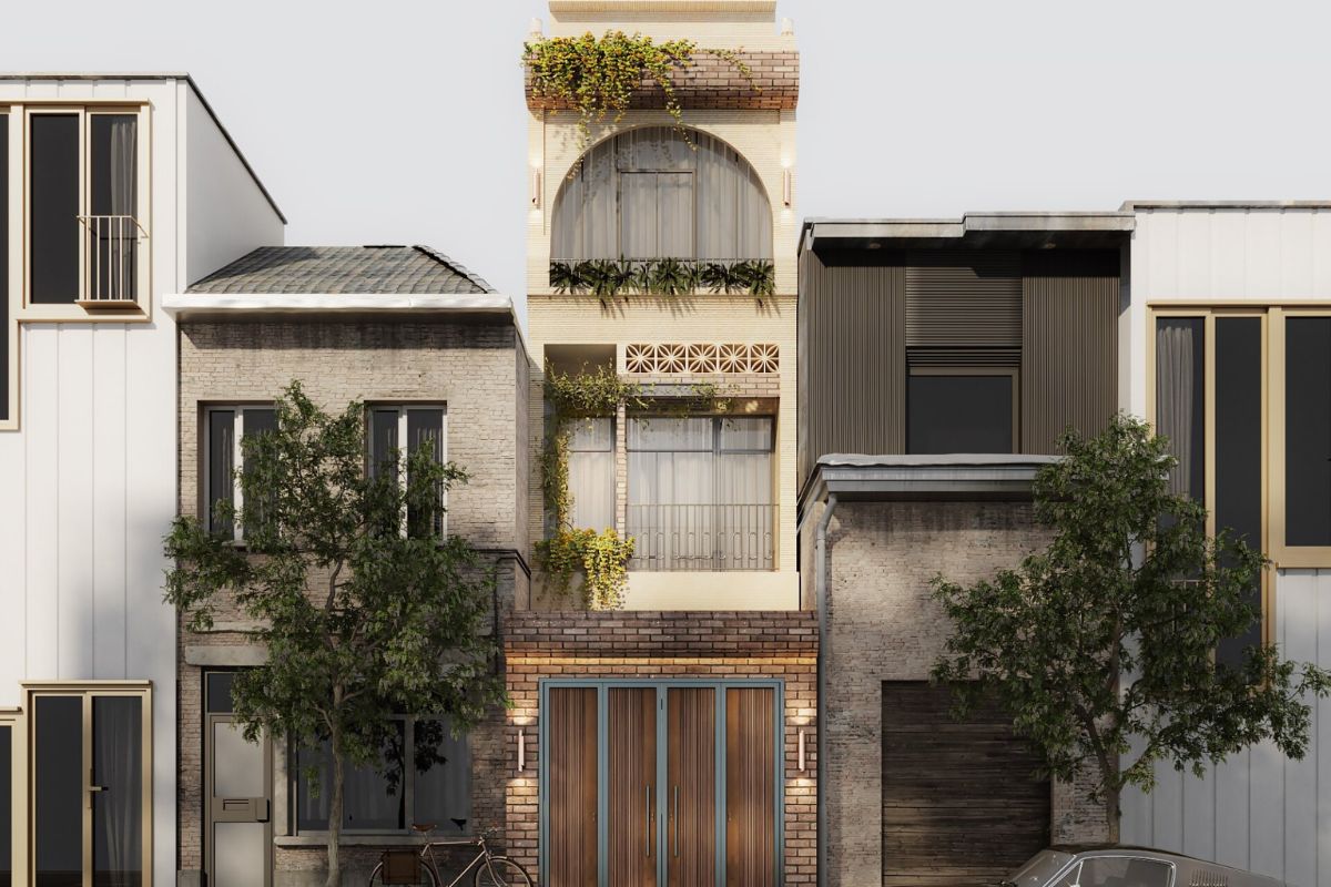 Mẫu nhà 40m2 phong cách Wabi Sabi gần gũi thiên nhiên ( Ảnh: Sưu tầm )