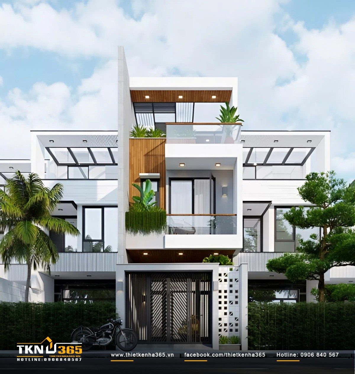 Thiết kế độc đáo thể hiện trong lối kiến trúc bất cân xứng