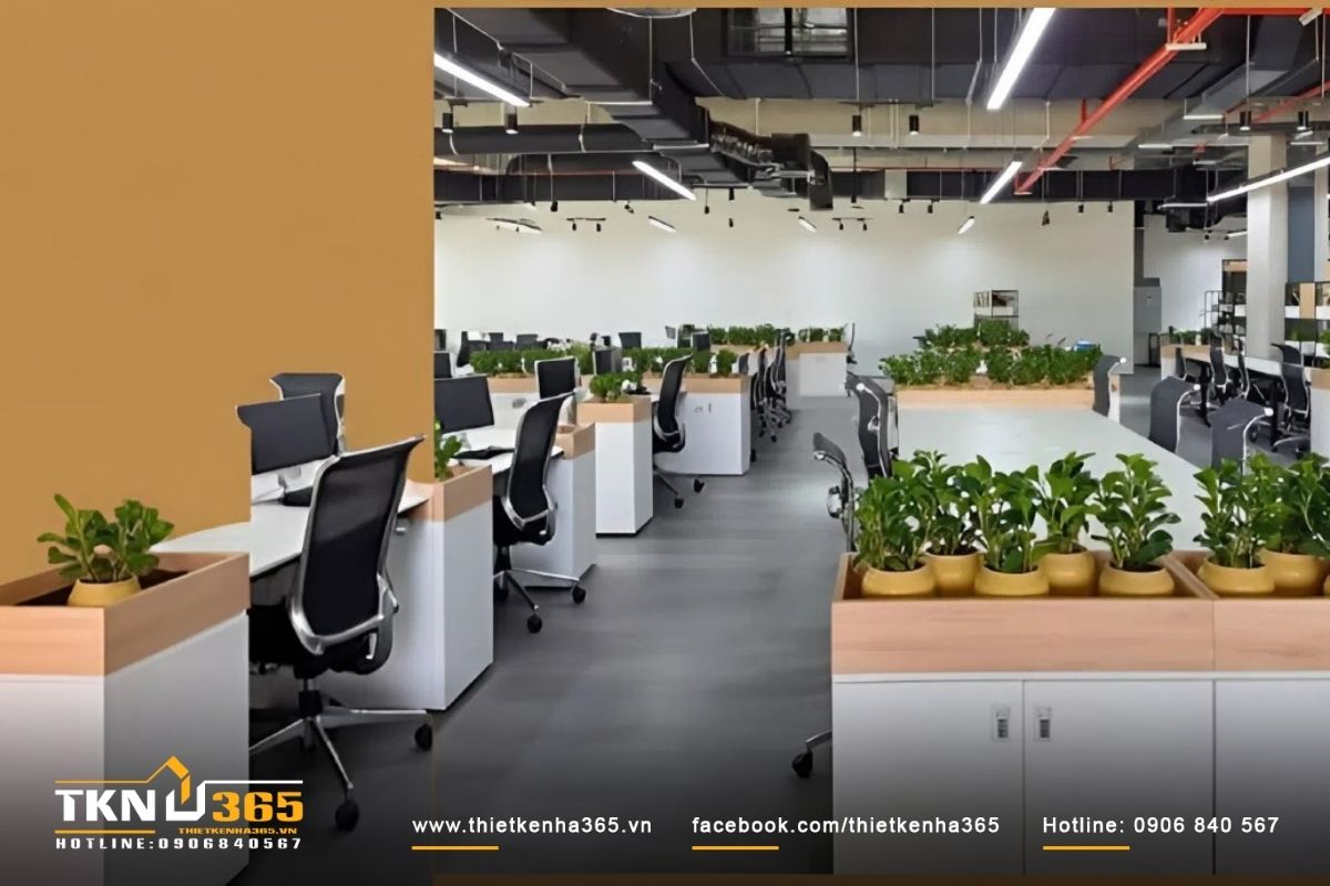 Thiết kế nội thất văn ph&ograve;ng hiện đại