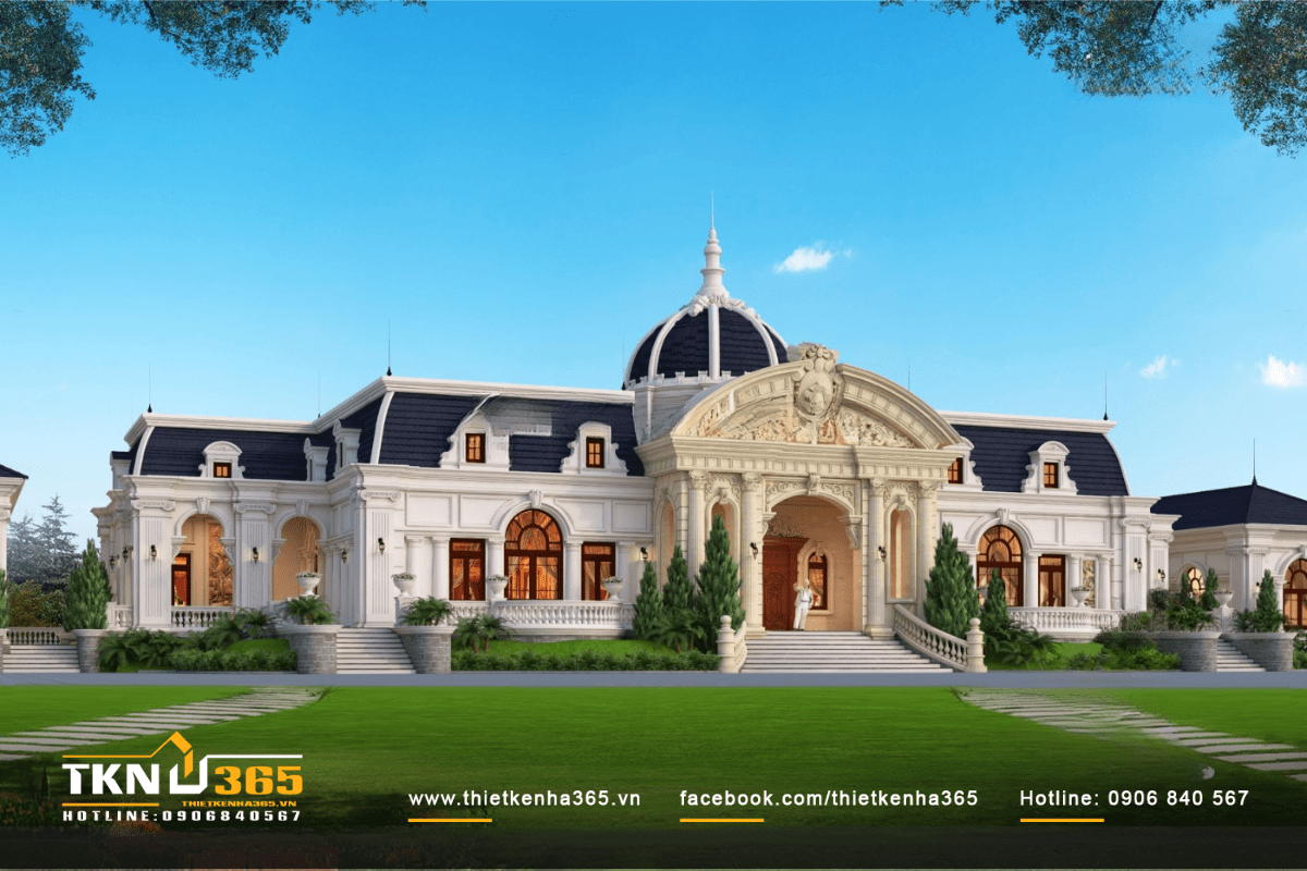 Mẫu biệt thự 1 tầng có thời gian thi công ngắn, nhanh chóng