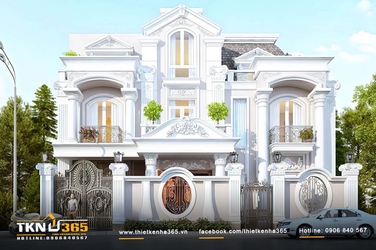 Mỗi chi tiết và phào chỉ đều hài hòa, phản ánh sâu sắc bản sắc văn hóa phương Tây