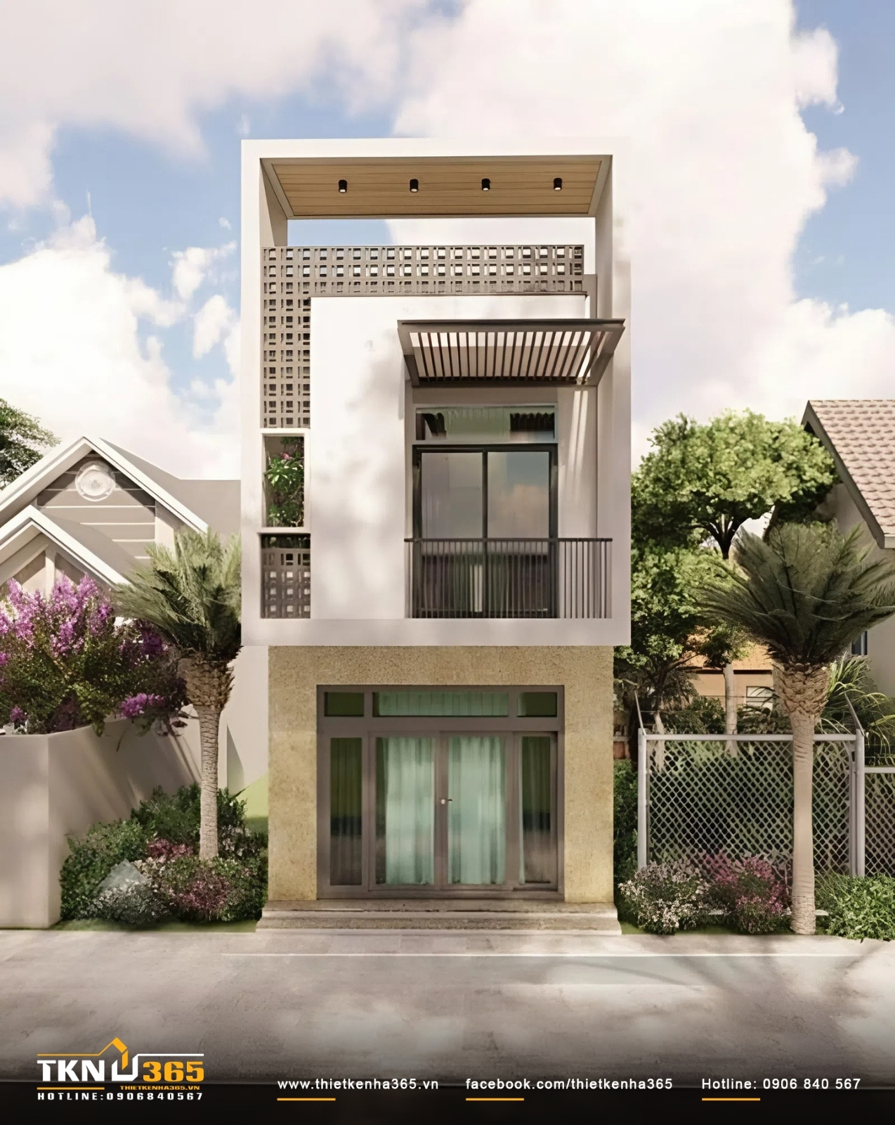 Ngôi nhà 2 tầng 600 triệu ở nông thôn có thiết kế thông thoáng