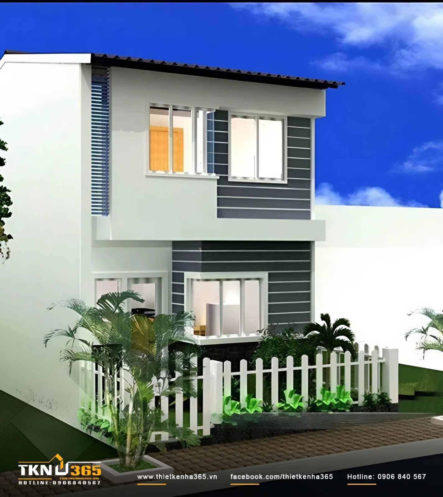 Nhà 2 tầng 200 triệu thiết kế hiện đại, đầy đủ tiện nghi